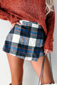 Ever So Posh Plaid Wrap Skort (Blue Mix) - NanaMacs