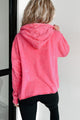 Dreams To Reality Mineral Wash Hoodie (Dark Pink) - NanaMacs