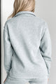 Slow Start Fleece Pullover (Heather Grey) - NanaMacs