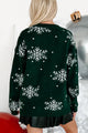 Different In Our Own Way Snowflake Pattern Sweater (Hunter) - NanaMacs