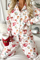 Holiday Traditions Silky 3-Piece Printed Pajama Set (NM Mugs Print) - NanaMacs