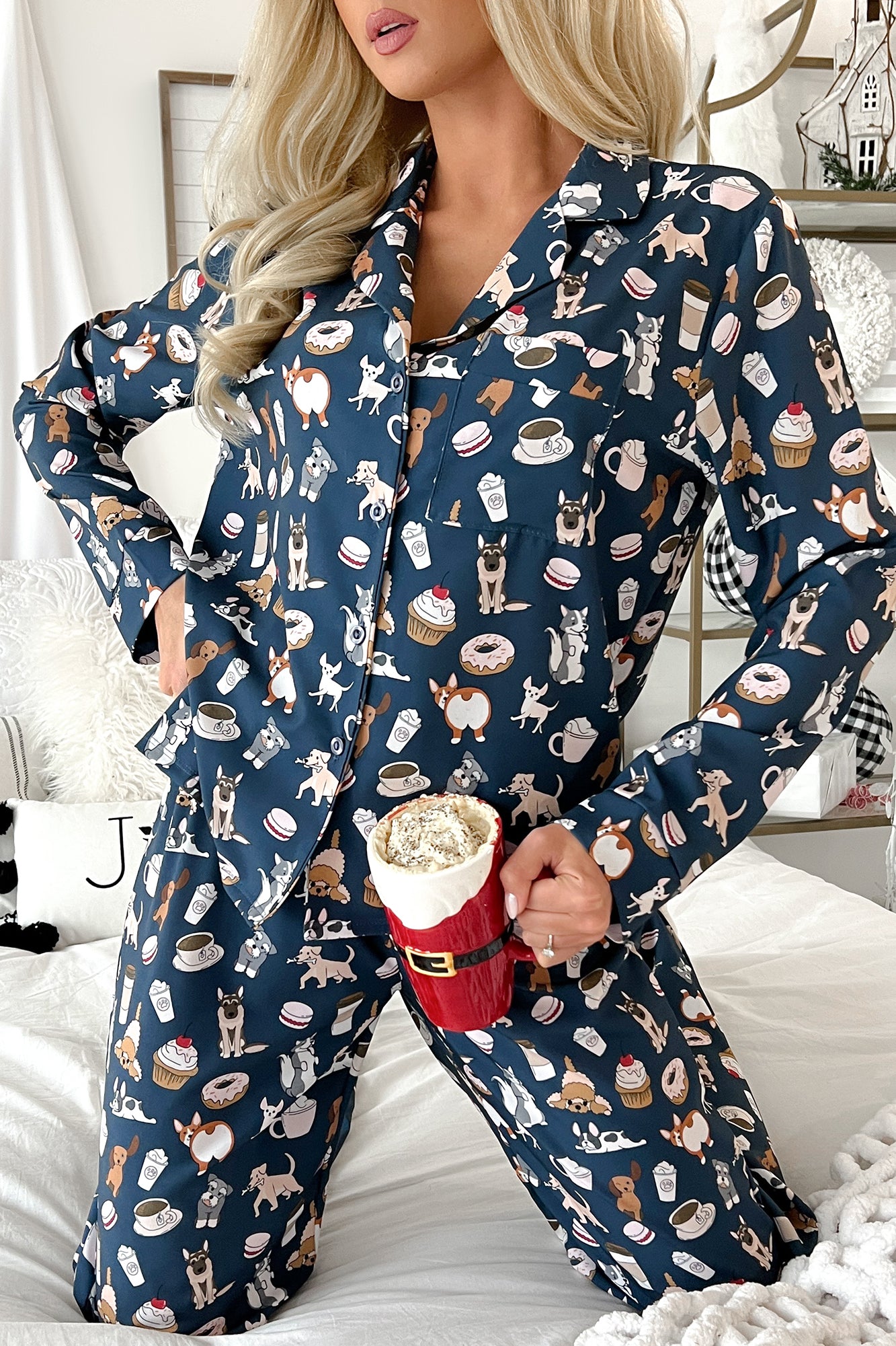 Christmas pajamas 2024 with dog print