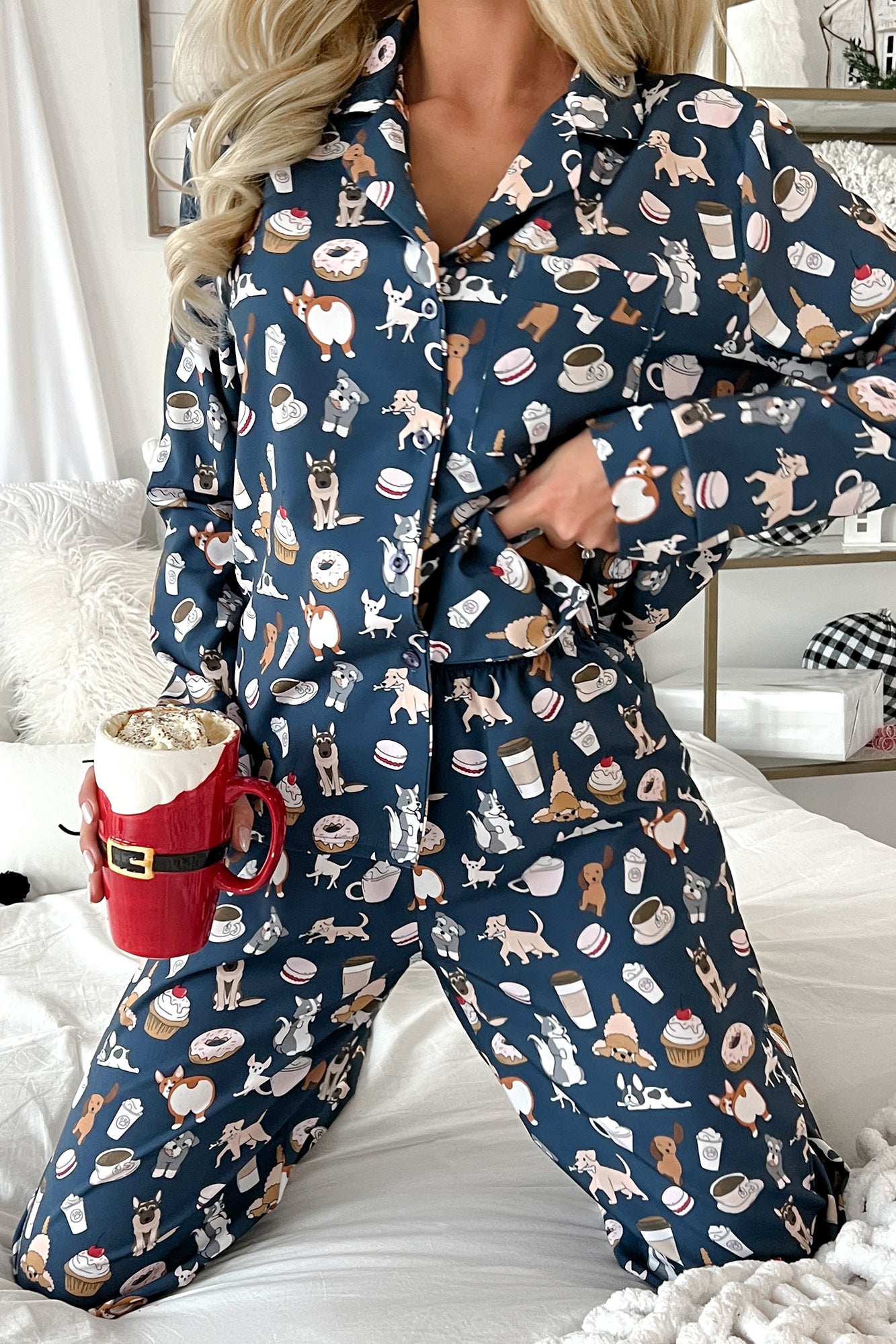 Dog print pajamas outlet womens