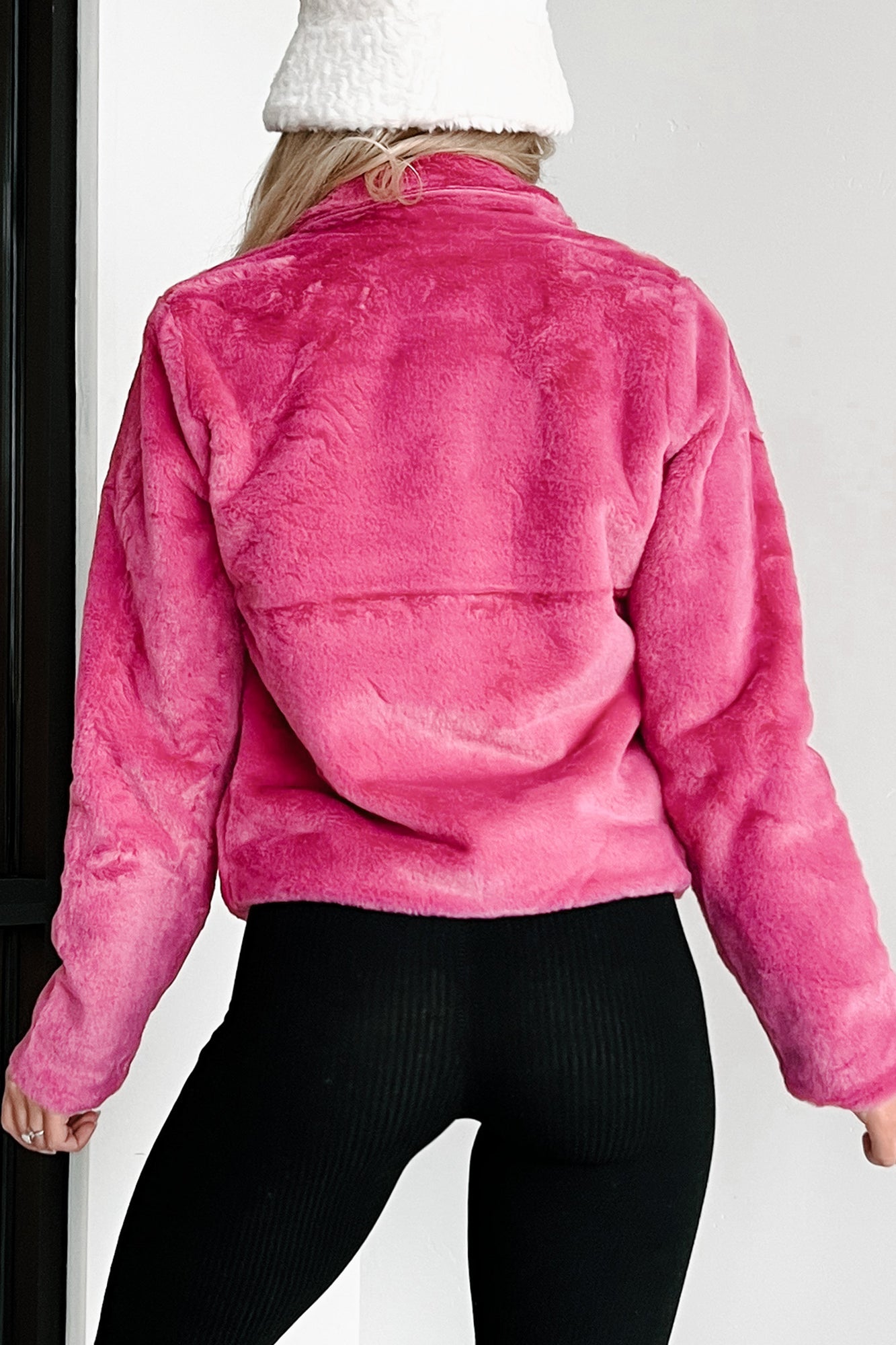 Doorbuster Upping The Stakes Faux Fur Jacket (Magenta) - NanaMacs