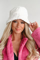 Doorbuster Newest Head Liner Faux Fur Bucket Hat (Ivory) - NanaMacs
