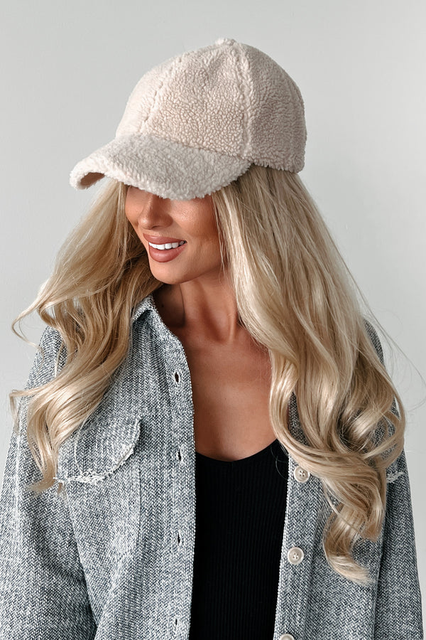 Doorbuster Heading Outside C.C Sherpa Cap (Beige) - NanaMacs
