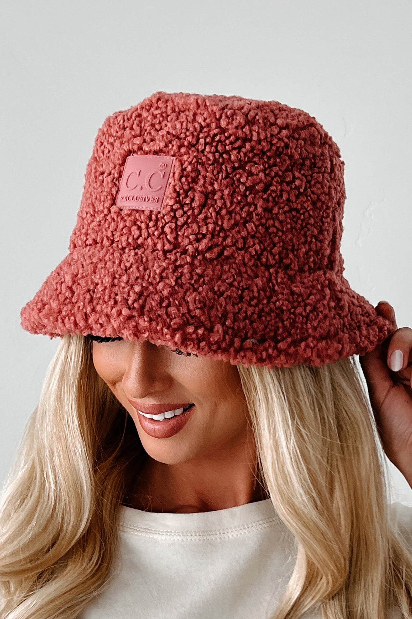 Doorbuster Ahead Of The Game C.C Adjustable Sherpa Bucket Hat (Pink Mauve) - NanaMacs