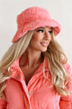 Doorbuster It's Hat Season Faux Fur Bucket Hat (Pink) - NanaMacs