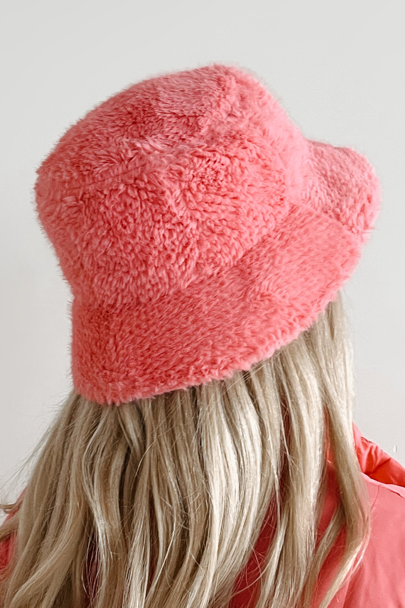 Doorbuster It's Hat Season Faux Fur Bucket Hat (Pink) - NanaMacs