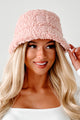 Doorbuster Ahead Of The Game C.C Adjustable Sherpa Bucket Hat (Pale Rose) - NanaMacs