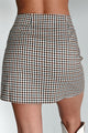 Doorbuster Business Inquiries Plaid Wrap Skirt (Brown Multi) - NanaMacs