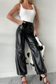 Made For The City Faux Leather Pants (Black) - NanaMacs