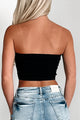 Simplifying Life Ribbed Bandeau (Black) - NanaMacs