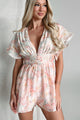 Remembering Spring Pleated Floral Romper (Blush) - NanaMacs