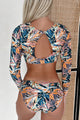 Surf City Tropical Print Long Sleeve Bikini Set (Multi) - NanaMacs