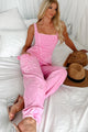 No Issues Here Mineral Wash Cargo Jumpsuit (Pink) - NanaMacs