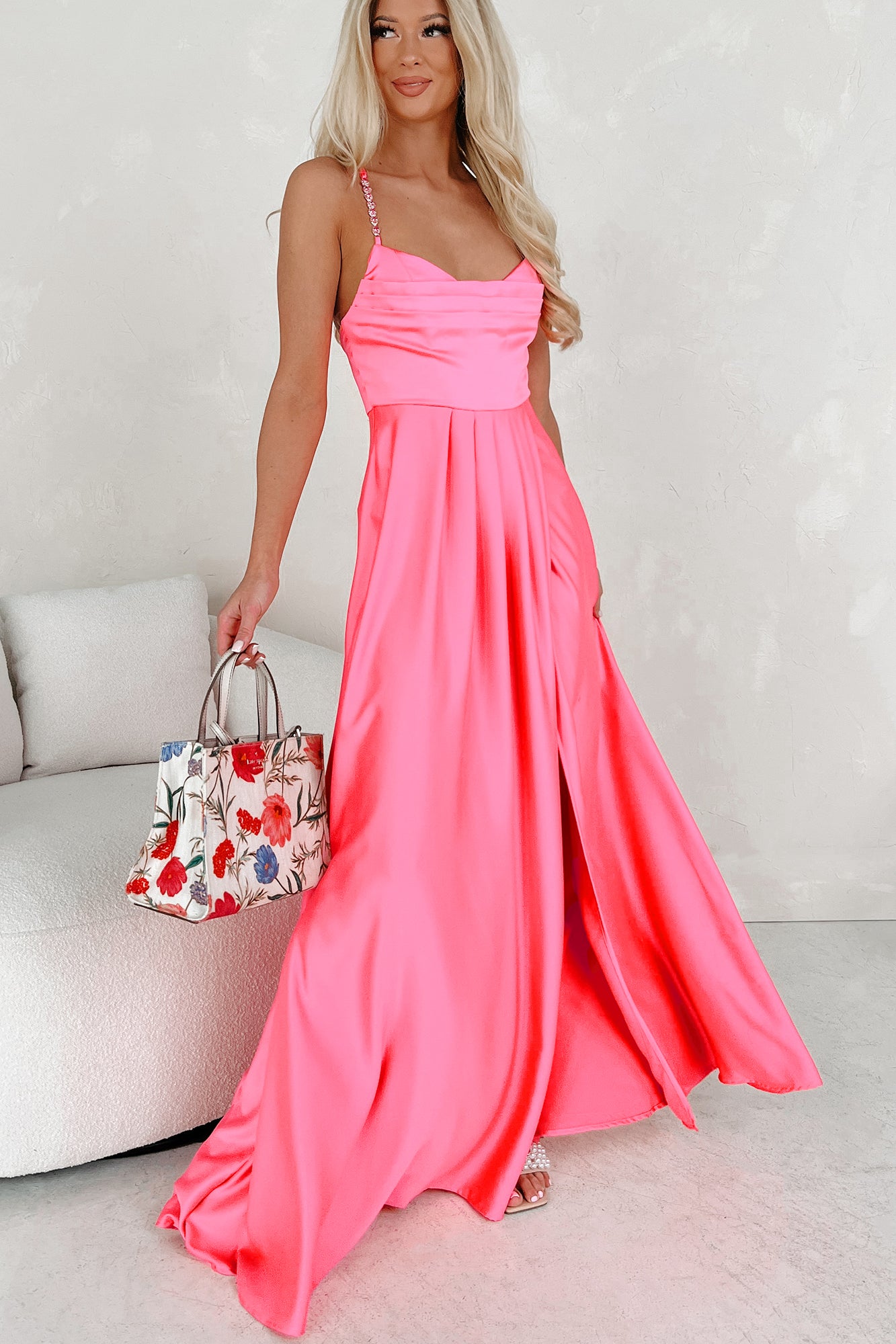 pink maxi rhinestone