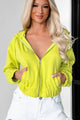 Dressed To Chill Zip-Up Hoodie (Lime) - NanaMacs