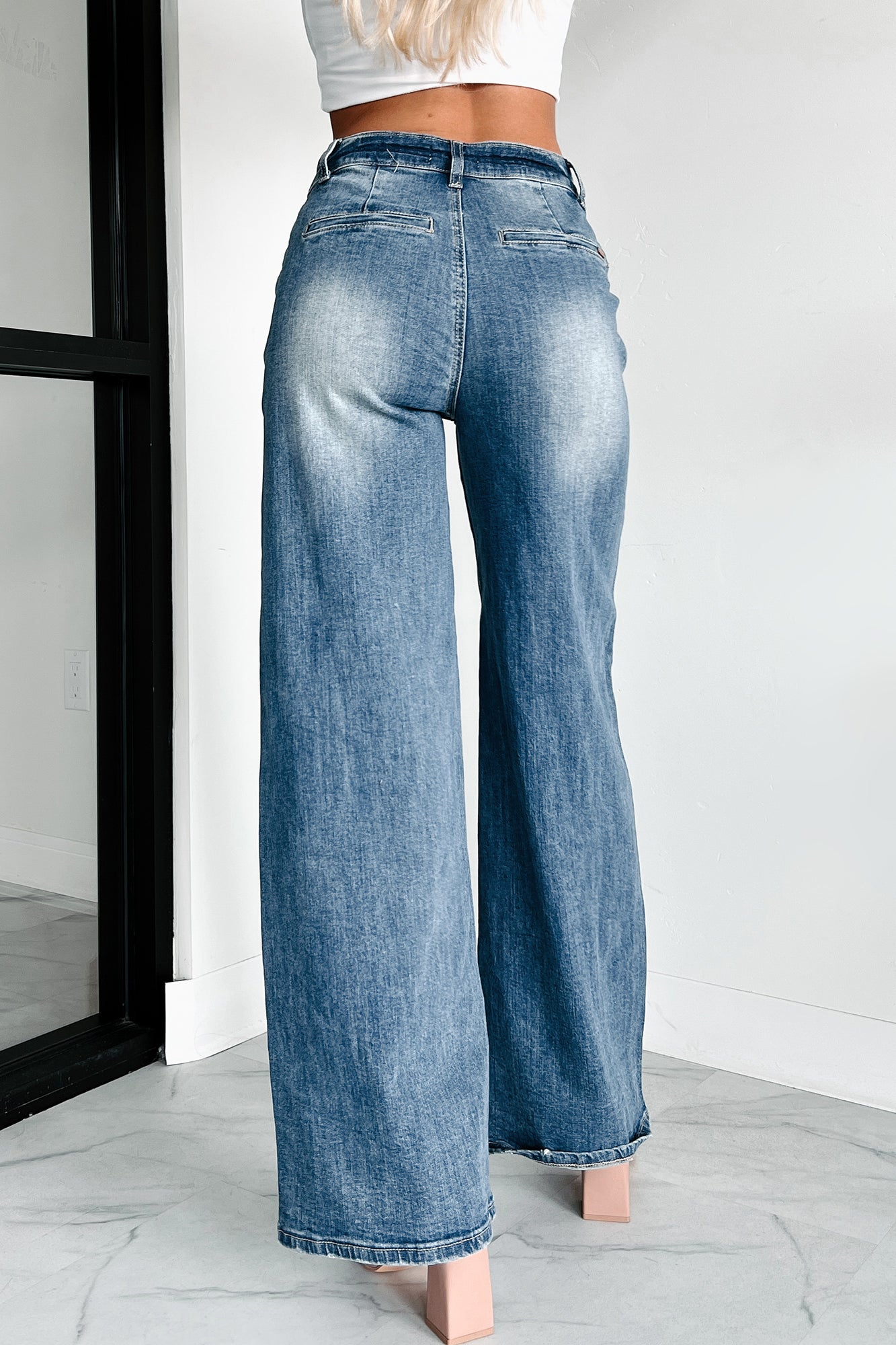 Dresden High Rise Special A Wide Leg Jeans (Medium) - NanaMacs