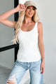 Wallace Double-Layered Scoop Neck Tank (Off White) - NanaMacs