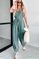 Showing My Hand Backless Jumpsuit (Green) - NanaMacs