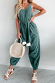 Showing My Hand Backless Jumpsuit (Green) - NanaMacs