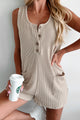 Restless Mind Urban Ribbed Romper (Sand) - NanaMacs