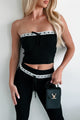 Could've Been Karma Lace Trimmed Tube Top (Black) - NanaMacs