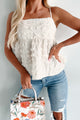 The Sweetest Sound Textured Babydoll Tank (Cream) - NanaMacs