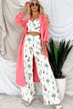 Desert Whispers Printed Wide Leg Pants (Cream Multi) - NanaMacs