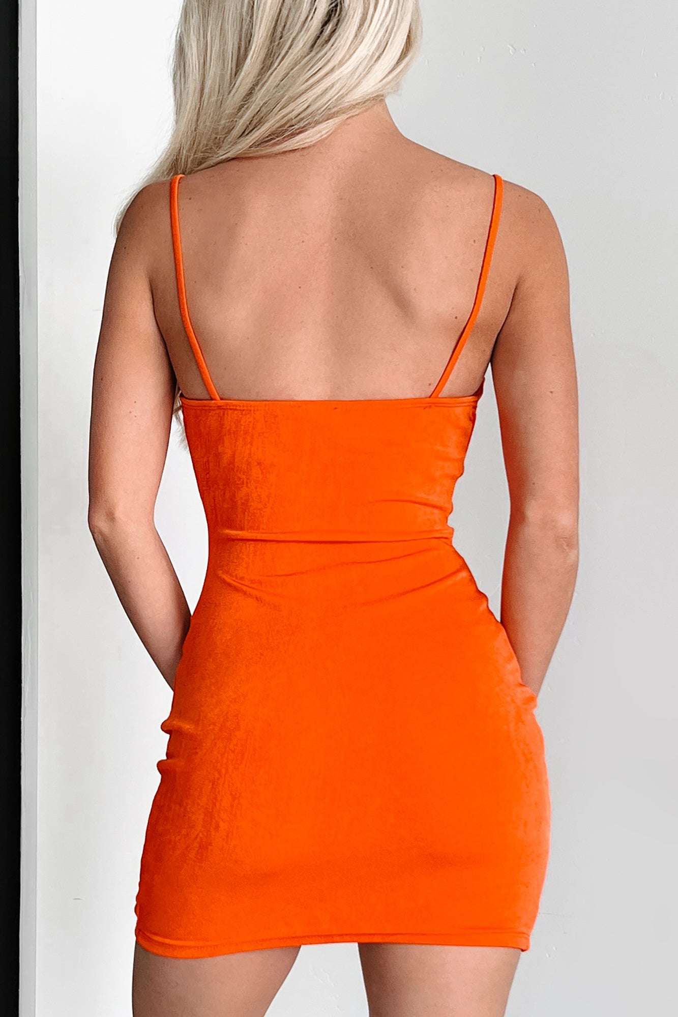 Better Dressed Than You Bodycon Mini Dress (Orange) - NanaMacs