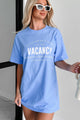 "Vacancy" Graphic T-Shirt (Blue) - NanaMacs