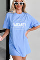 "Vacancy" Graphic T-Shirt (Blue) - NanaMacs