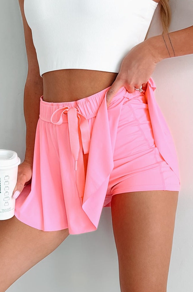 Winning At All Costs Tennis Skort (Neon Pink) - NanaMacs