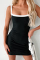 Meant For You Ribbed Bodycon Mini Dress (Black) - NanaMacs