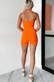 A Happier Place Ribbed Halter Romper (Orange) - NanaMacs