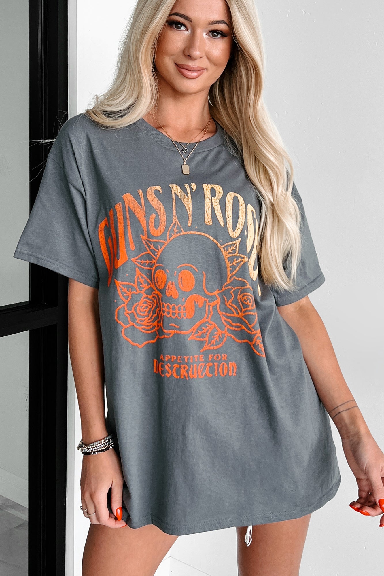 Aazon.co: Guns N' Roses Appetite Wash (Dip-Dye/ineral Wash) - Caiseta De Teñido Anudado Para
