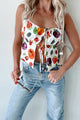 So A-peeling Fruit Print Tank Top (Multi) - NanaMacs