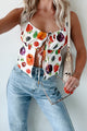 So A-peeling Fruit Print Tank Top (Multi) - NanaMacs