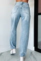 Sebastian High Rise Dogma Straight Leg Jeans (Light Wash) - NanaMacs