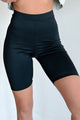 Hustle For The Muscle High Waist Biker Shorts (Black) - NanaMacs