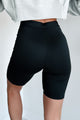 Hustle For The Muscle High Waist Biker Shorts (Black) - NanaMacs