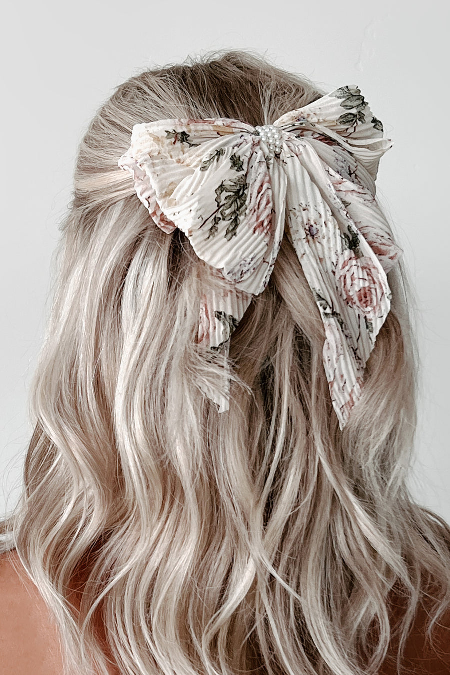 Bouquet Of Possibilities Bow Hair Clip (Floral) - NanaMacs