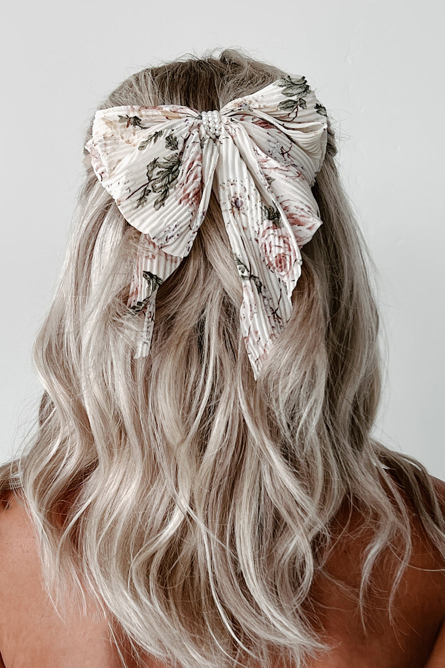 Bouquet Of Possibilities Bow Hair Clip (Floral) - NanaMacs