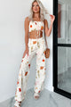 Back In Paris Printed Wide Leg Pants (Ivory) - NanaMacs