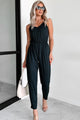 Solving My Problems Cami Jumpsuit (Black) - NanaMacs