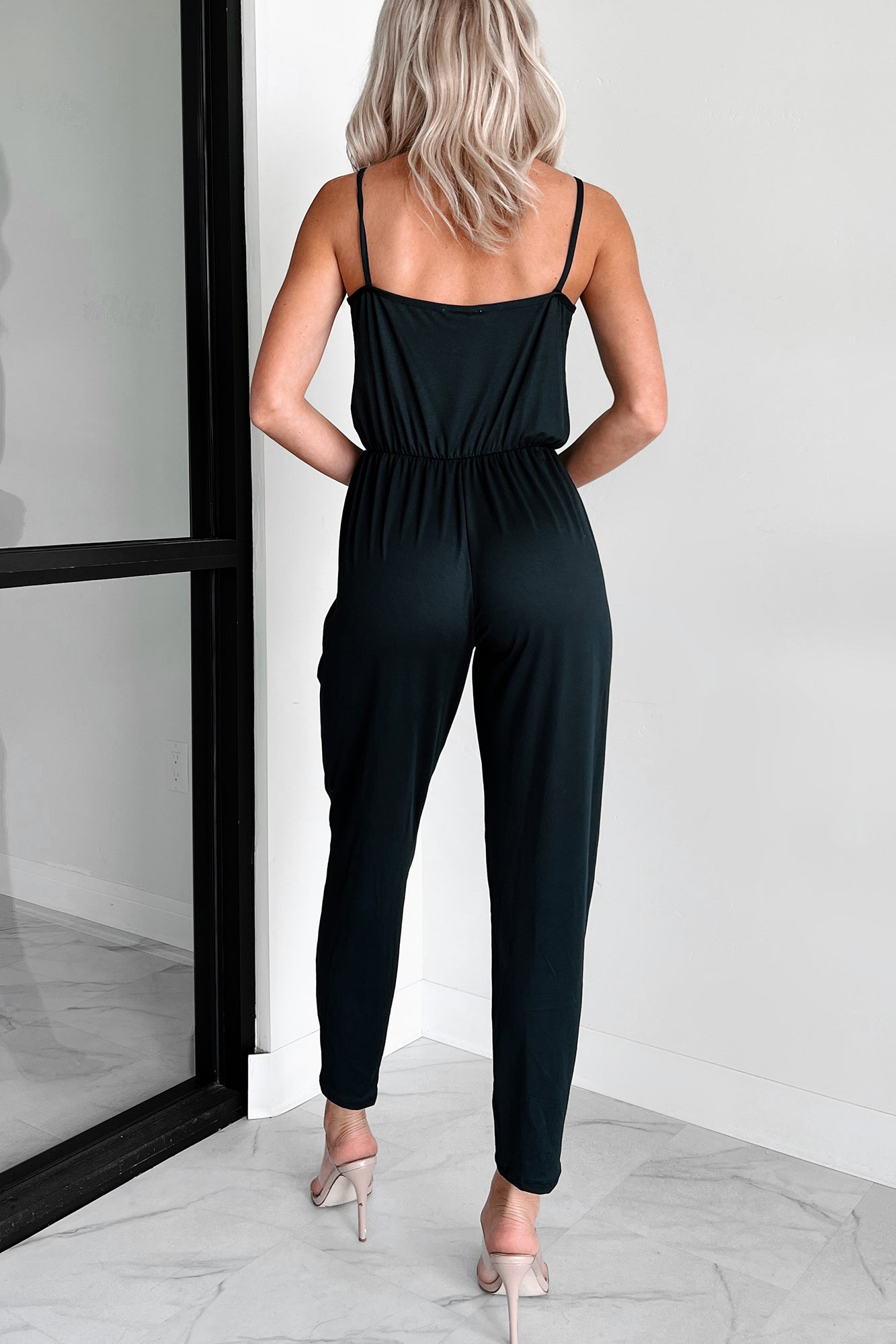 Solving My Problems Cami Jumpsuit (Black) - NanaMacs