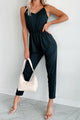 Solving My Problems Cami Jumpsuit (Black) - NanaMacs