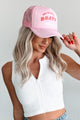 "Does He Have A Boat" Trucker Hat (Light Pink) - NanaMacs