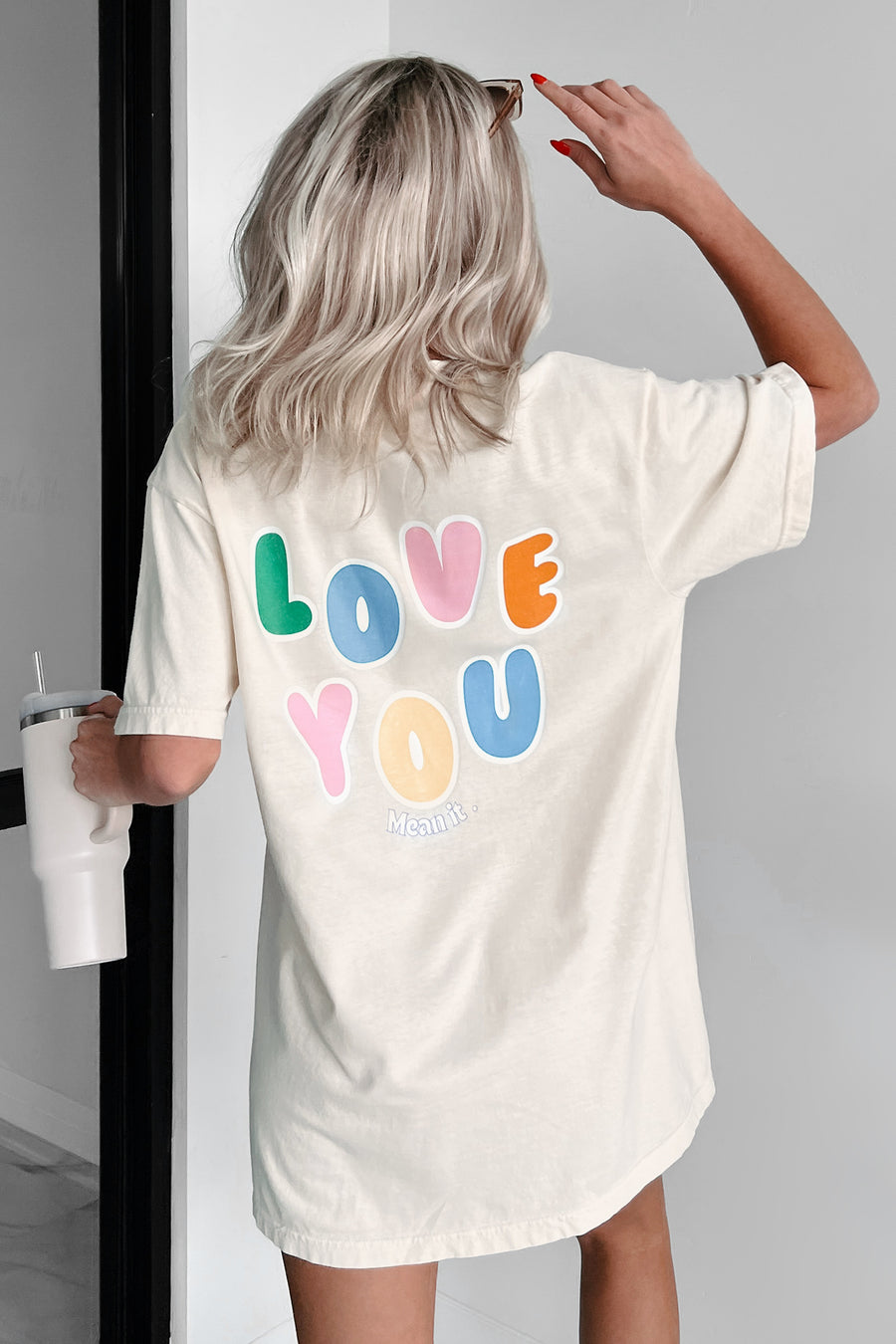 "Hey You" Graphic T-Shirt (Ivory) - NanaMacs